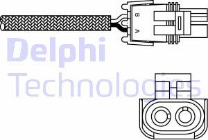Delphi ES10989-12B1 - Лямбда-зонд, датчик кисню autozip.com.ua