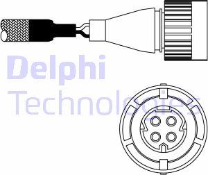 Delphi ES10986-12B1 - Лямбда-зонд, датчик кисню autozip.com.ua