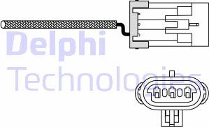 Delphi ES10988-12B1 - Лямбда-зонд, датчик кисню autozip.com.ua