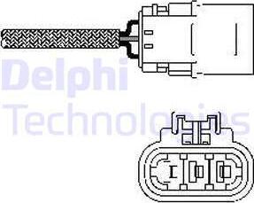 Delphi ES10456-12B1 - Лямбда-зонд, датчик кисню autozip.com.ua