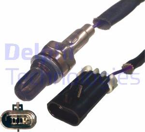 Delphi ES10025-12B1 - Лямбда-зонд, датчик кисню autozip.com.ua