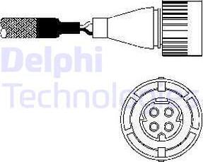 Delphi ES10254-12B1 - Лямбда-зонд, датчик кисню autozip.com.ua