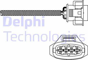 Delphi ES10790-12B1 - Лямбда-зонд, датчик кисню autozip.com.ua