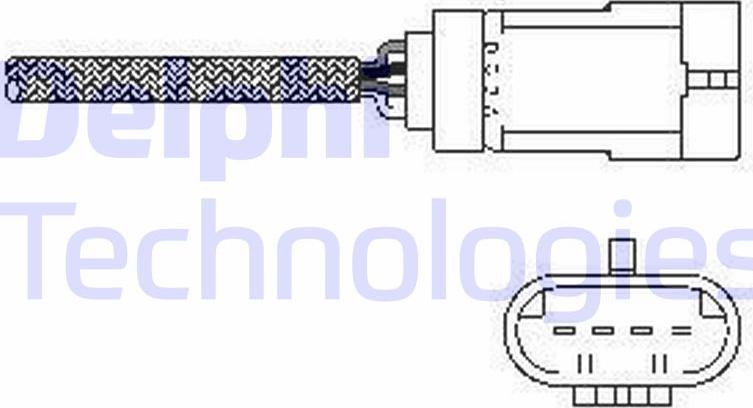 Delphi ES10793-12B1 - Лямбда-зонд, датчик кисню autozip.com.ua