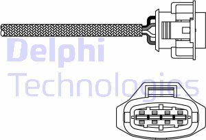 Delphi ES10792-12B1 - Лямбда-зонд, датчик кисню autozip.com.ua