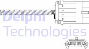 Delphi ES11049-12B1 - Лямбда-зонд, датчик кисню autozip.com.ua