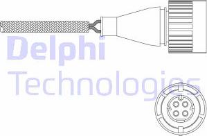 Delphi ES11047-12B1 - Лямбда-зонд, датчик кисню autozip.com.ua