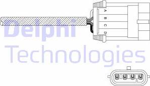 Delphi ES11053-12B1 - Лямбда-зонд, датчик кисню autozip.com.ua