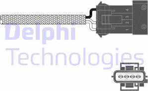 Delphi ES11009-12B1 - Лямбда-зонд, датчик кисню autozip.com.ua