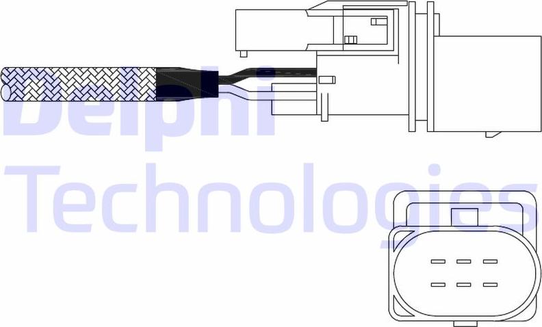 Delphi ES11015-12B1 - Лямбда-зонд, датчик кисню autozip.com.ua