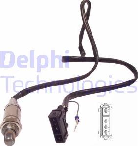 Delphi ES11010-12B1 - Лямбда-зонд, датчик кисню autozip.com.ua