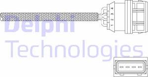 Delphi ES11036-12B1 - Лямбда-зонд, датчик кисню autozip.com.ua