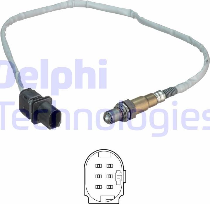 Delphi ES20541-12B1 - Лямбда-зонд, датчик кисню autozip.com.ua