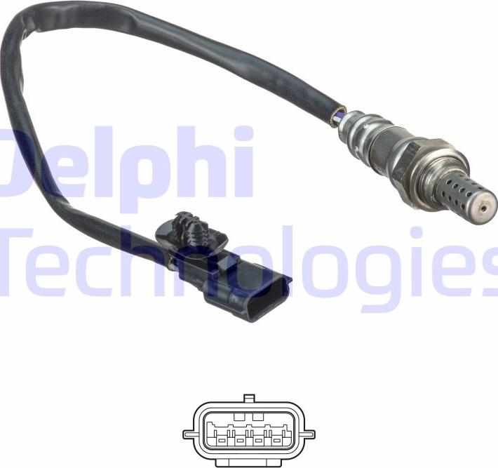 Delphi ES20522-12B1 - Лямбда-зонд, датчик кисню autozip.com.ua