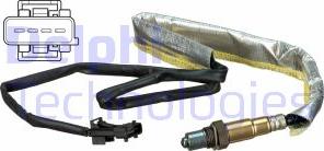 Delphi ES20635 - Лямбда-зонд, датчик кисню autozip.com.ua