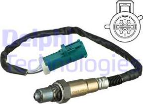 Delphi ES20629-12B1 - Лямбда-зонд, датчик кисню autozip.com.ua