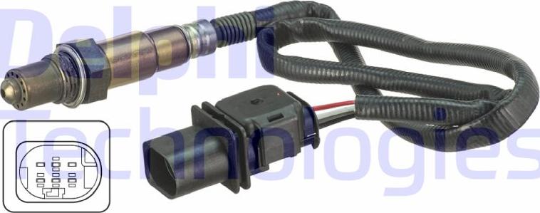 Delphi ES20673-12B1 - Лямбда-зонд, датчик кисню autozip.com.ua