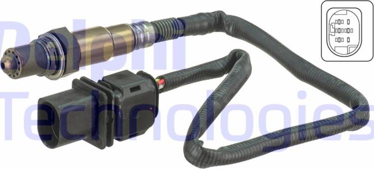Delphi ES20677-12B1 - Лямбда-зонд, датчик кисню autozip.com.ua