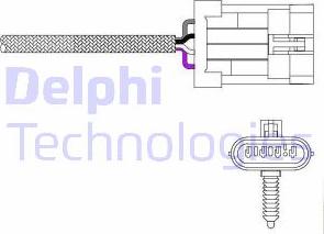 Delphi ES20023-12B1 - Лямбда-зонд, датчик кисню autozip.com.ua