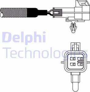Delphi ES20140 - Лямбда-зонд, датчик кисню autozip.com.ua