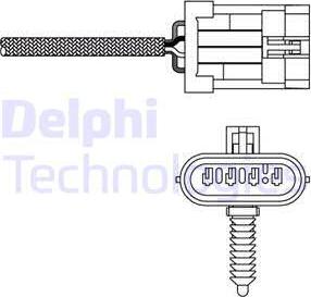Delphi ES20135-12B1 - Лямбда-зонд, датчик кисню autozip.com.ua