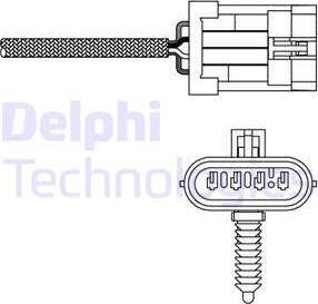 Delphi ES20135 - Лямбда-зонд, датчик кисню autozip.com.ua