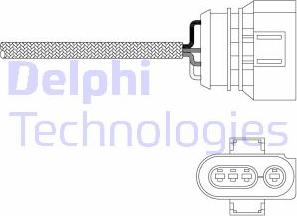 Delphi ES20347-12B1 - Лямбда-зонд, датчик кисню autozip.com.ua