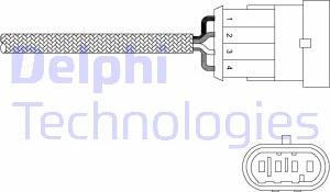 Delphi ES20302-12B1 - Лямбда-зонд, датчик кисню autozip.com.ua