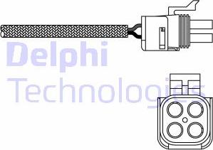 Delphi ES20290-12B1 - Лямбда-зонд, датчик кисню autozip.com.ua