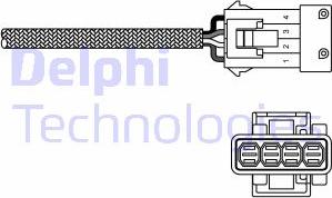 Delphi ES20293-12B1 - Лямбда-зонд, датчик кисню autozip.com.ua