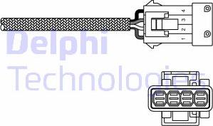 Delphi ES20255-12B1 - Лямбда-зонд, датчик кисню autozip.com.ua