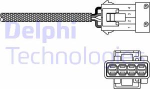 Delphi ES20230-12B1 - Лямбда-зонд, датчик кисню autozip.com.ua
