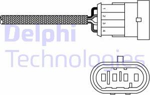 Delphi ES20231-12B1 - Лямбда-зонд, датчик кисню autozip.com.ua