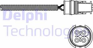 Delphi ES20274-12B1 - Лямбда-зонд, датчик кисню autozip.com.ua