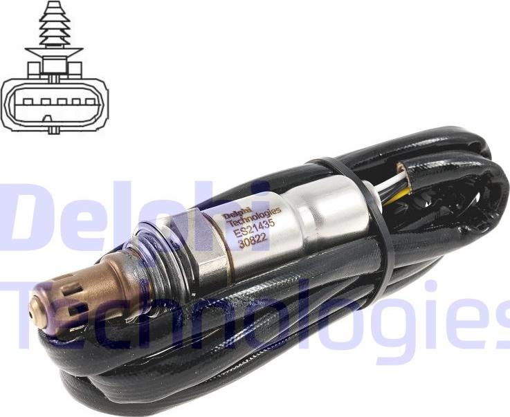 Delphi ES21435-12B1 - Лямбда-зонд, датчик кисню autozip.com.ua