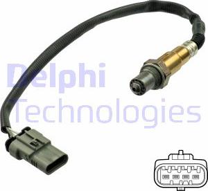 Delphi ES21094-12B1 - Лямбда-зонд, датчик кисню autozip.com.ua