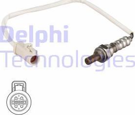 Delphi ES21082-12B1 - Лямбда-зонд, датчик кисню autozip.com.ua