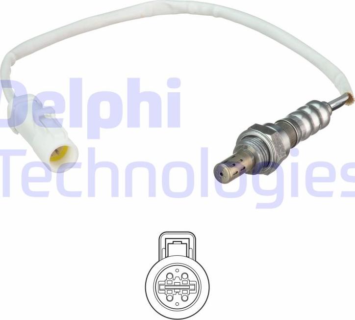 Delphi ES21087-12B1 - Лямбда-зонд, датчик кисню autozip.com.ua