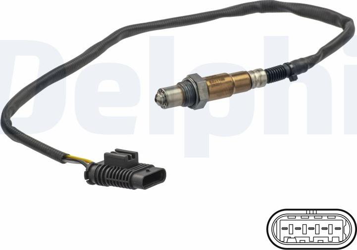Delphi ES21199-18B1 - Лямбда-зонд, датчик кисню autozip.com.ua