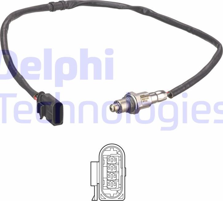 Delphi ES21193-12B1 - Лямбда-зонд, датчик кисню autozip.com.ua