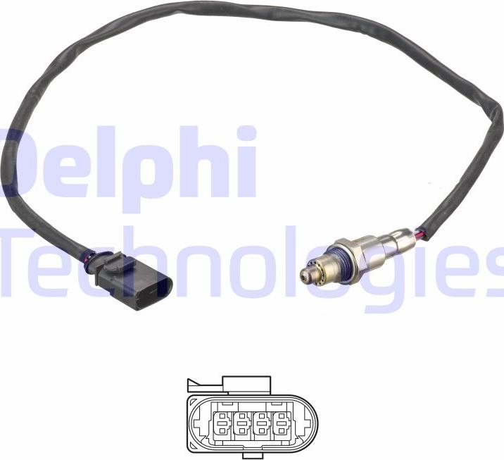 Delphi ES21192-12B1 - Лямбда-зонд, датчик кисню autozip.com.ua