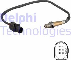 Delphi ES21150-12B1 - Лямбда-зонд, датчик кисню autozip.com.ua