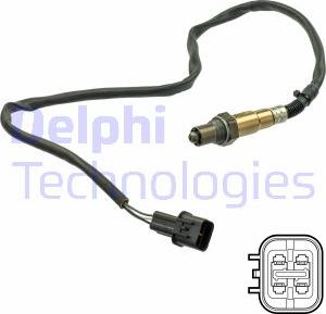 Delphi ES21157-12B1 - Лямбда-зонд, датчик кисню autozip.com.ua