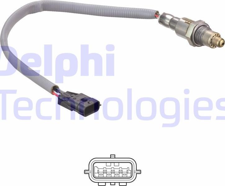 Delphi ES21169-12B1 - Лямбда-зонд, датчик кисню autozip.com.ua