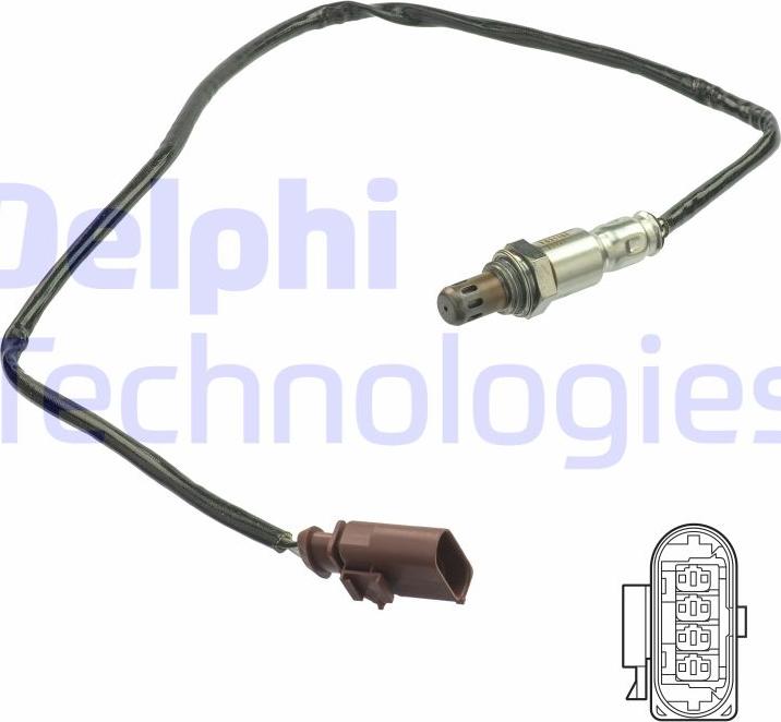 Delphi ES21164-12B1 - Лямбда-зонд, датчик кисню autozip.com.ua