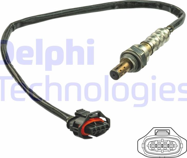 Delphi ES21116-12B1 - Лямбда-зонд, датчик кисню autozip.com.ua