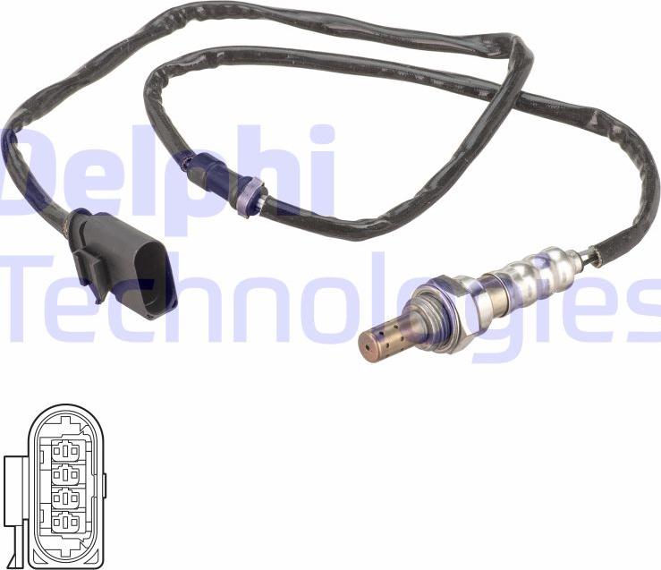 Delphi ES21111-12B1 - Лямбда-зонд, датчик кисню autozip.com.ua