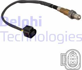 Delphi ES21180-12B1 - Лямбда-зонд, датчик кисню autozip.com.ua