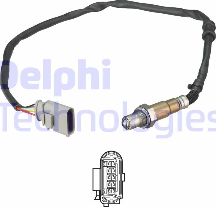 Delphi ES21181-12B1 - Лямбда-зонд, датчик кисню autozip.com.ua