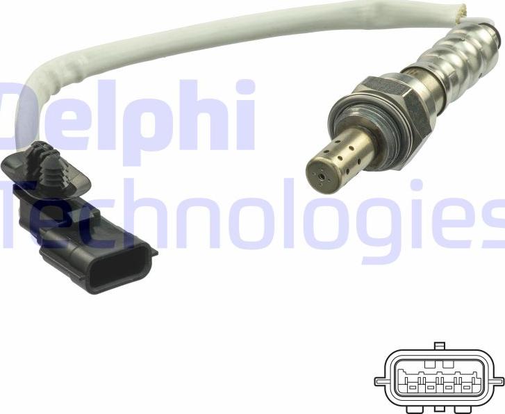 Delphi ES21134-12B1 - Лямбда-зонд, датчик кисню autozip.com.ua